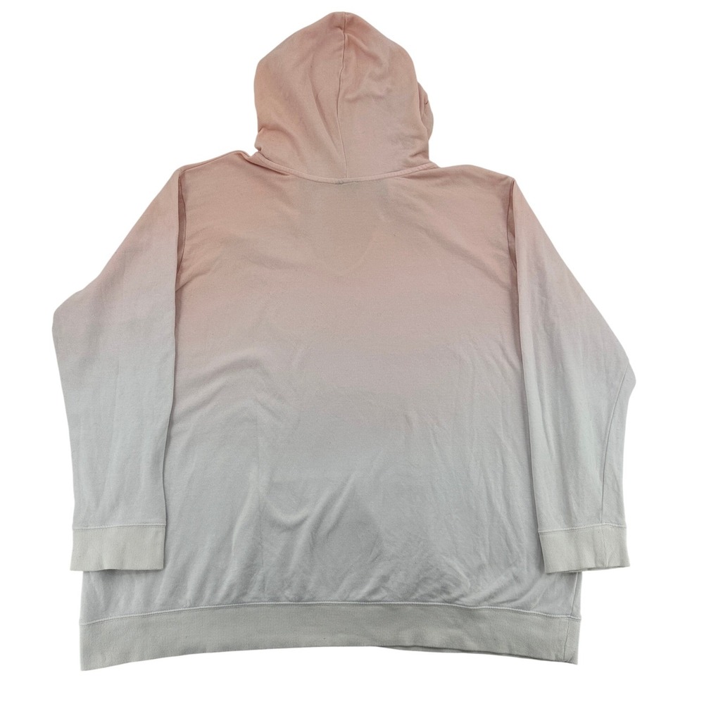Torrid Size 4X Pink White Ombre Hoodie Sweatshirt YEAH NO Graphic Warm Soft - Picture 4 of 8